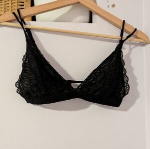 GARAGE Black Bralette LG